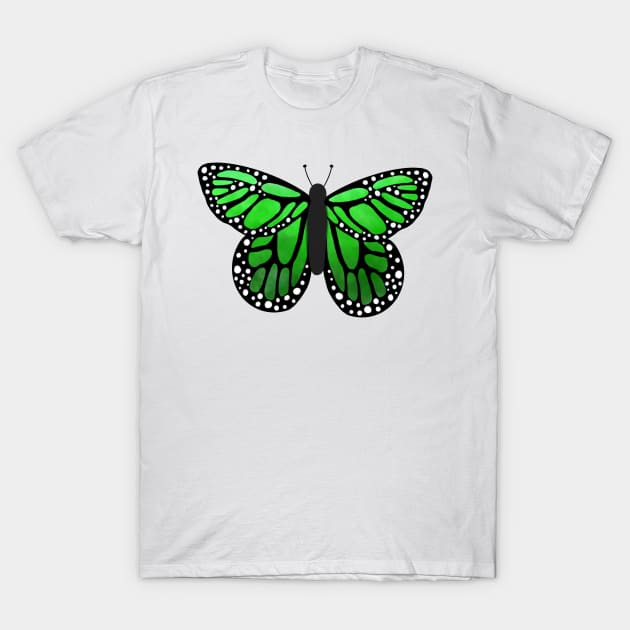 Green butterfly T-Shirt by tothemoons